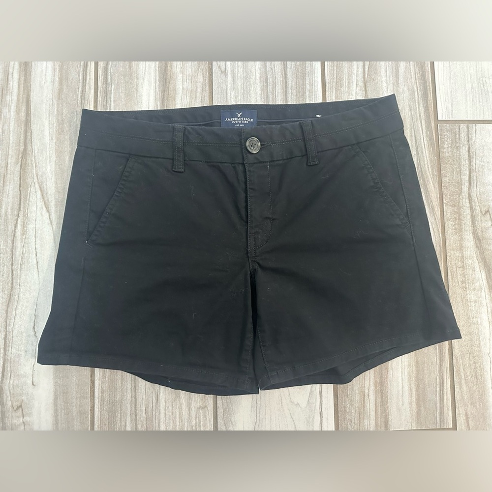 American Eagle Outfitters Black Women's Bermudas, 8